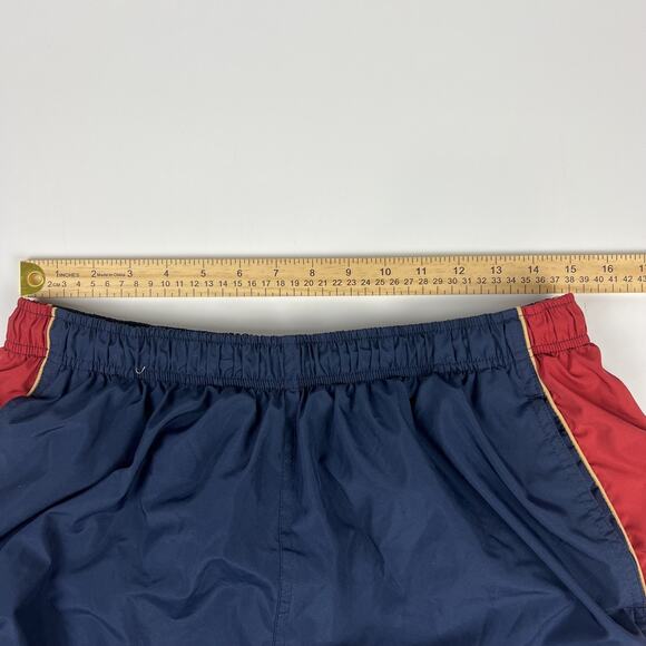 VTG Reebok Track Pants Mens XL Blue Windbreaker Jersey Lined Relaxed Tapered Y2K - Picture 6 of 11